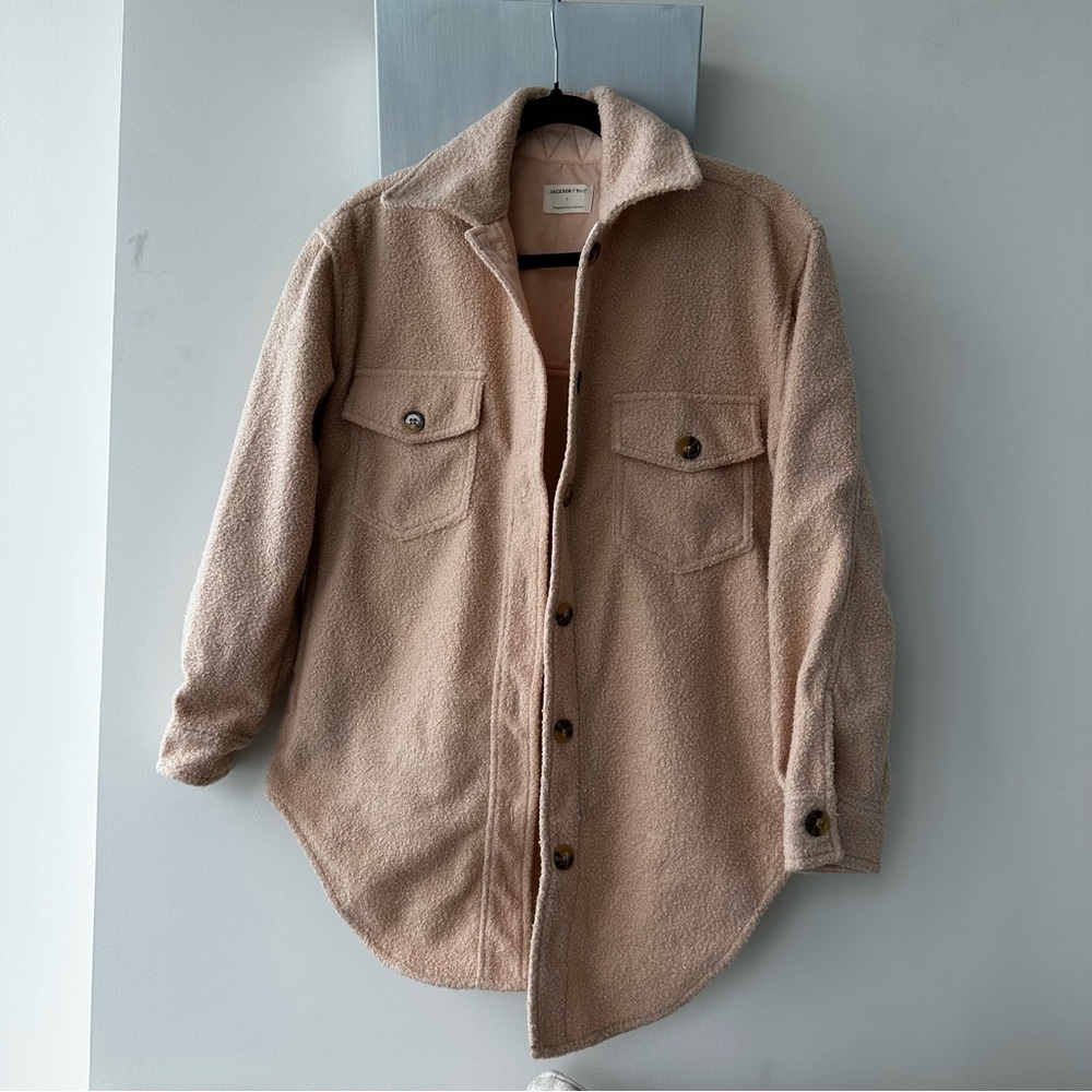 Jackson Rowe Tan Button-Up Jacket